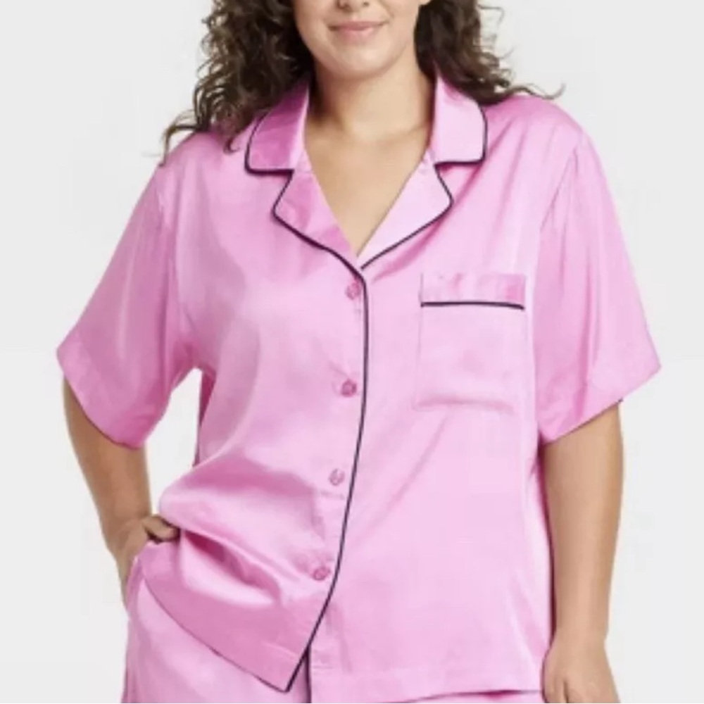 Auden‎ Pink Satin Pajama Set​